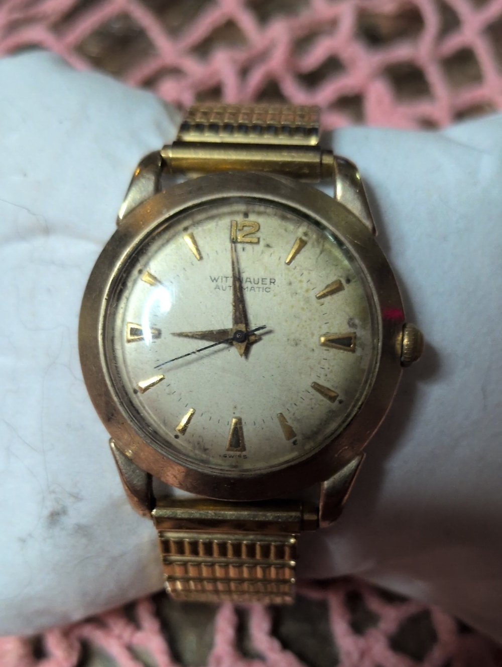 Vintage WITTNAUER Gold-Tone Men's Automatic Watch